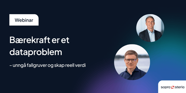 Bærekraft er et dataproblem