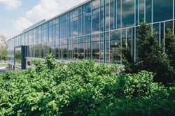 building-with-big-windows-and-greenery-outside